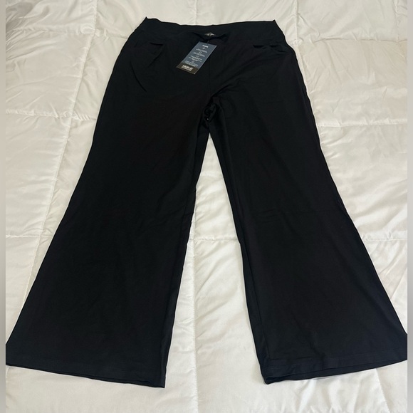 New Miik REED HIGH WAISTED PANT WITH POCKETS in Black with Sz XXL Petite - Picture 2 of 7